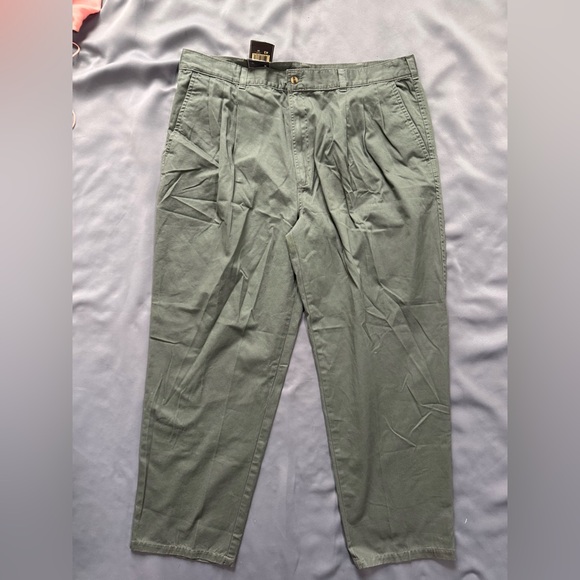 Haggar Men's Comfort Fit Khakis - Gray - Picture 2 of 10